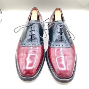 Allen Edmonds Polo Black and Red Leather Oxfords 10C (LOT 401)